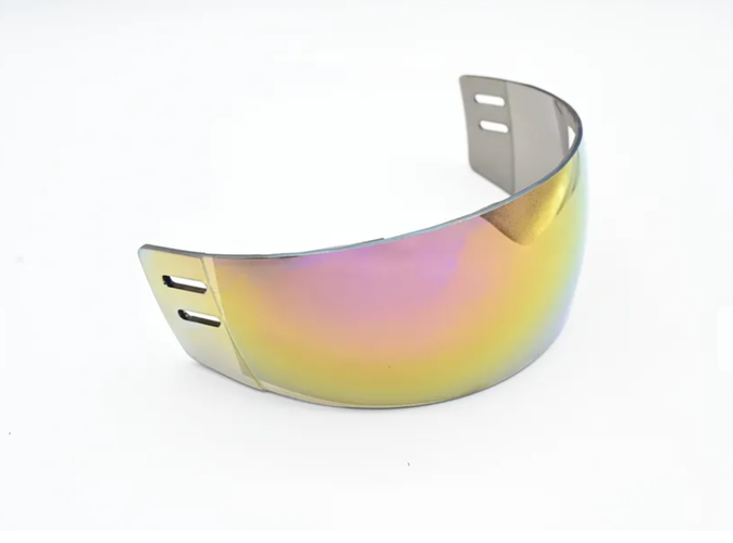 Ronin R3G GOLD-MIRROR Hockey Visor -NEW!!! + PREMIUM SPACERS