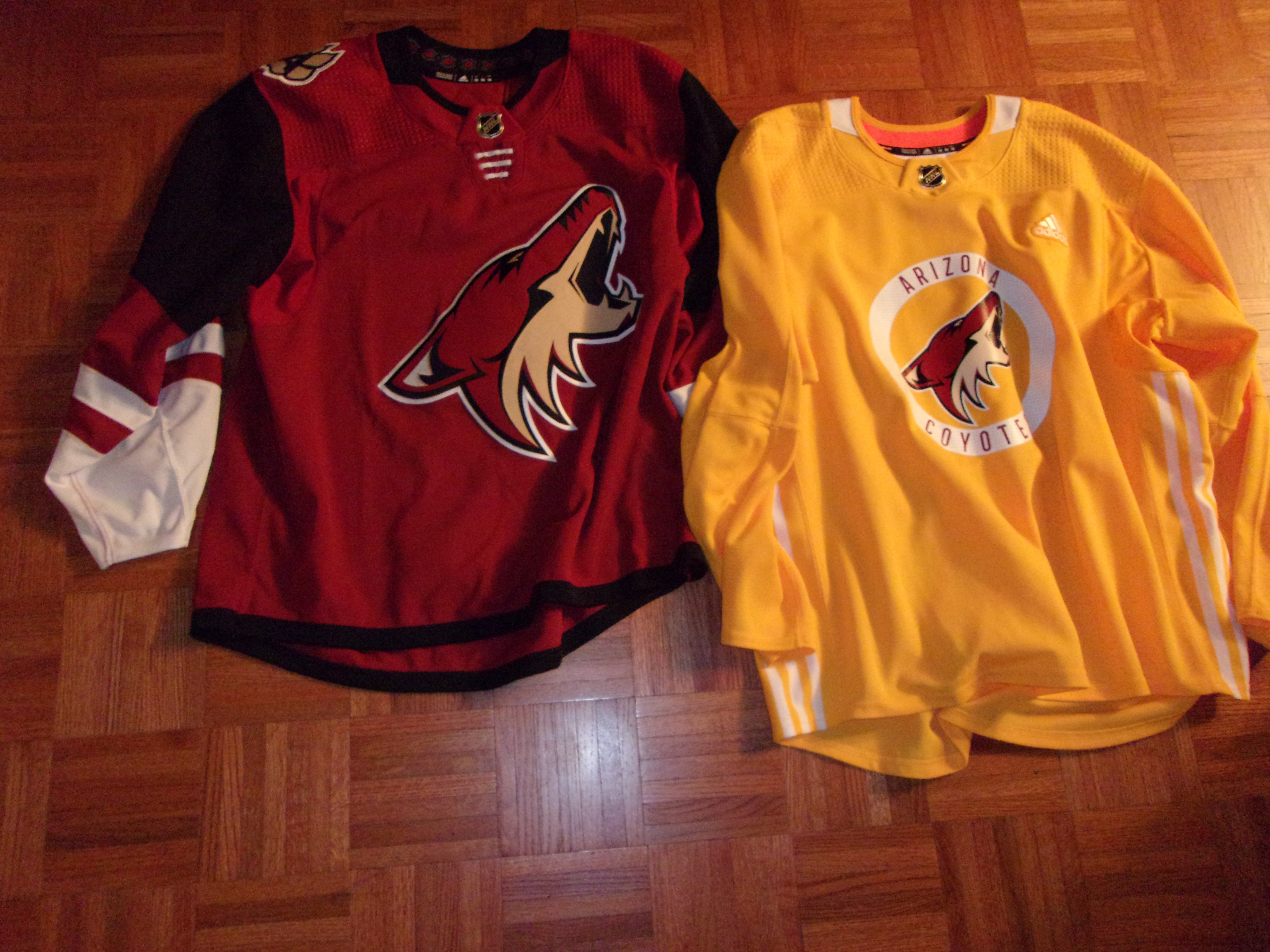 Practice Jersey - Arizona Coyotes - Yellow Adidas Size 58 - Pro