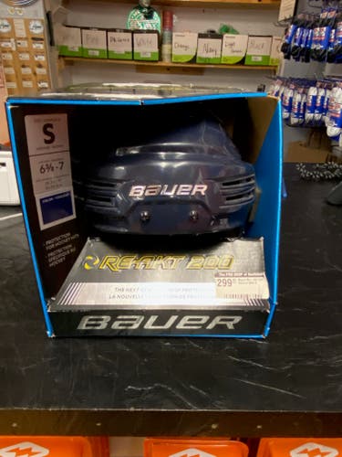 New Small Bauer Re-Akt 200 Helmet Navy Blue