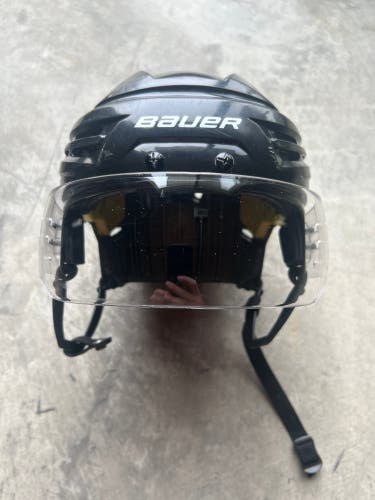 Black Bauer IMS 9.0 Helmet Pro stock Medium With Visor