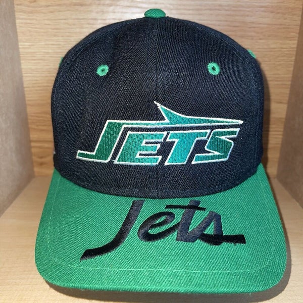 Vintage New York Jets Sports Specialties Shadow Script Wool NFL Snapback Hat  Cap