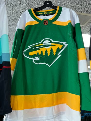New Authentic Minnesota Wild Reverse Retro Adidas Hockey Jersey