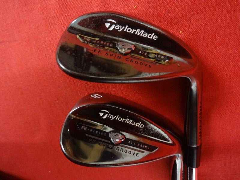 TAYLORMADE R Series EF Spin Groove 56° 60° Wedge Set RH KBS Wedge Flex Steel