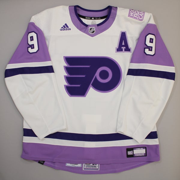 Lot Detail - Ivan Provorov - Warmup-Worn Hockey Fights Cancer