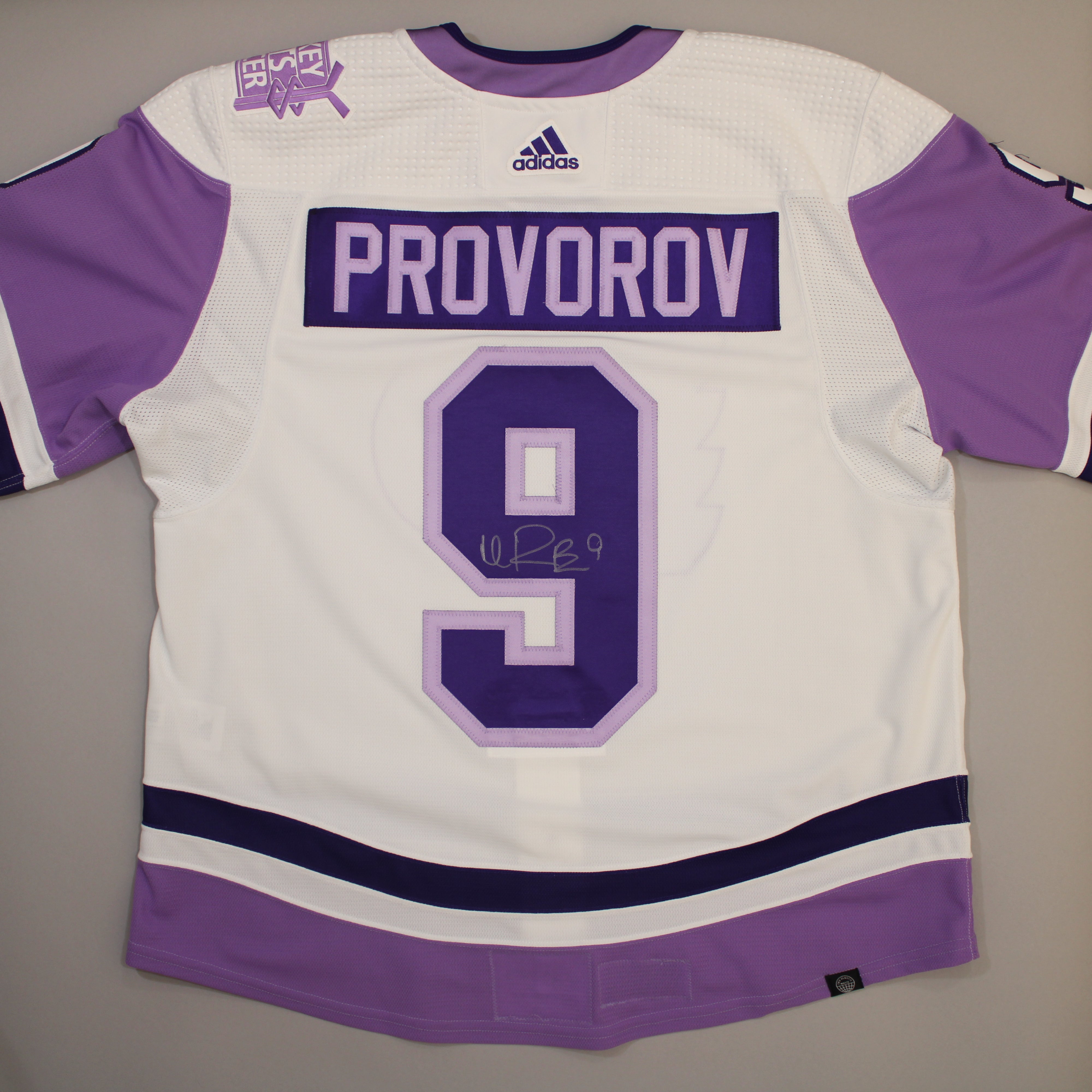 Ivan Provorov Philadelphia Flyers Signed Reverse Retro Adidas