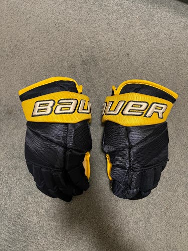 Bauer 13"  Vapor Pro Team Gloves Navy/Yellow