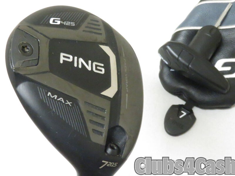 PING G425 MAX Fairway 20.5° 7 Wood TOUR 75 Stiff Flex +Cover & Tool