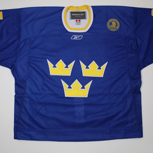 Sweden Blue #35 IIHF game worn Reebok 60 $250