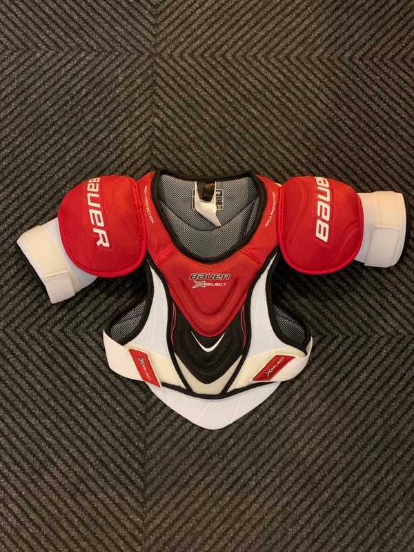 Used Junior Bauer Vapor X Select Hockey Shoulder Pads (Size: Small)