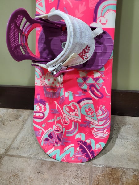 K2 Kandi Snowboard 120cm With K2 Lilikat JR Binding Fit 2-4 Pink