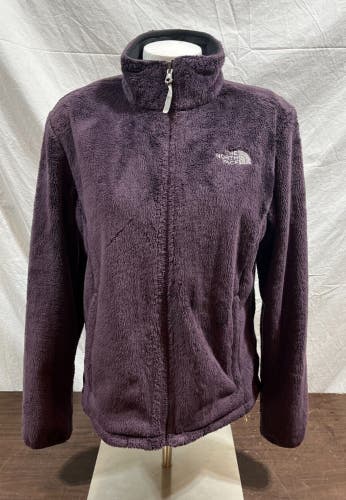 The North Face Oscito Fuzzy Women's Fleece Jacket Purple M EXCELLENT