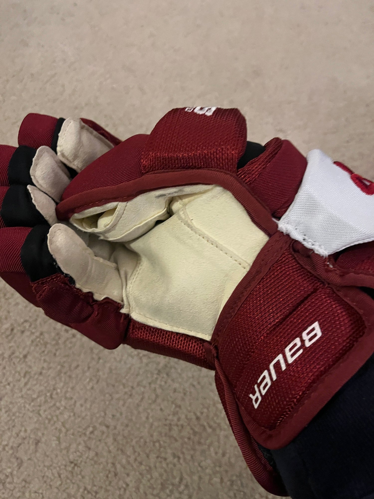 Red LV Supreme Gloves –