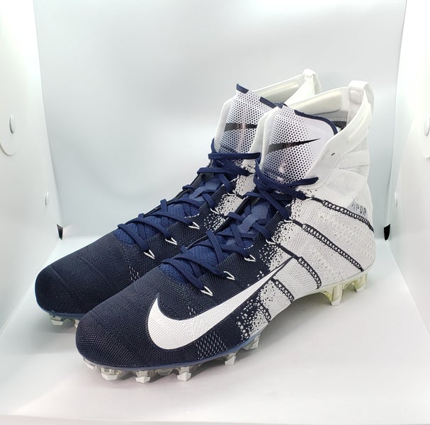 Nike Vapor Untouchable 3 Elite Cleats Men's sz 15 Wht/Navy Cleats AO3006-101