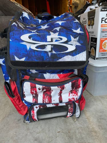 Boombah rolling bat bag