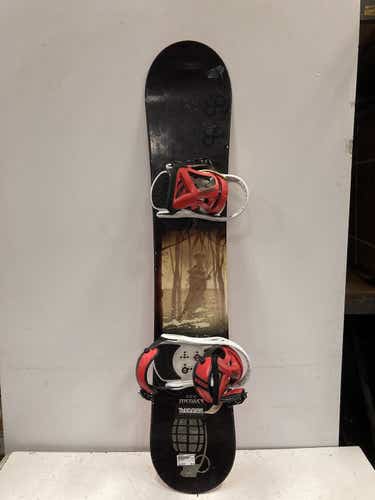 Used Ride Menace 140 Cm Men's Snowboard Combo