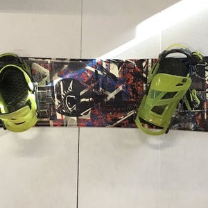 Used Flow Viper 159 Cm Men's Snowboard Combo