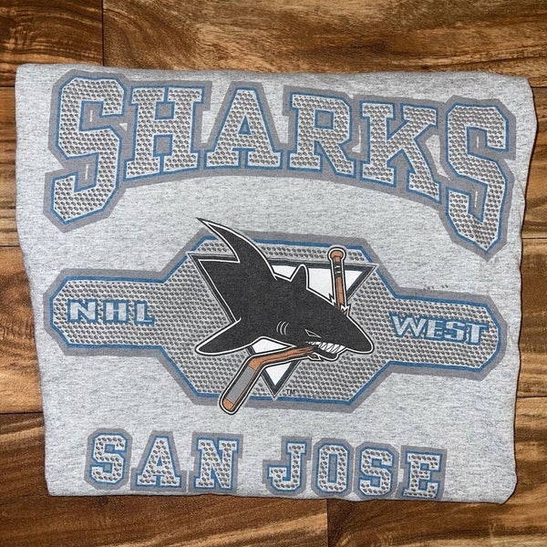 Vintage San Jose Sharks NHL Pro Player T-Shirt Men's Size Large