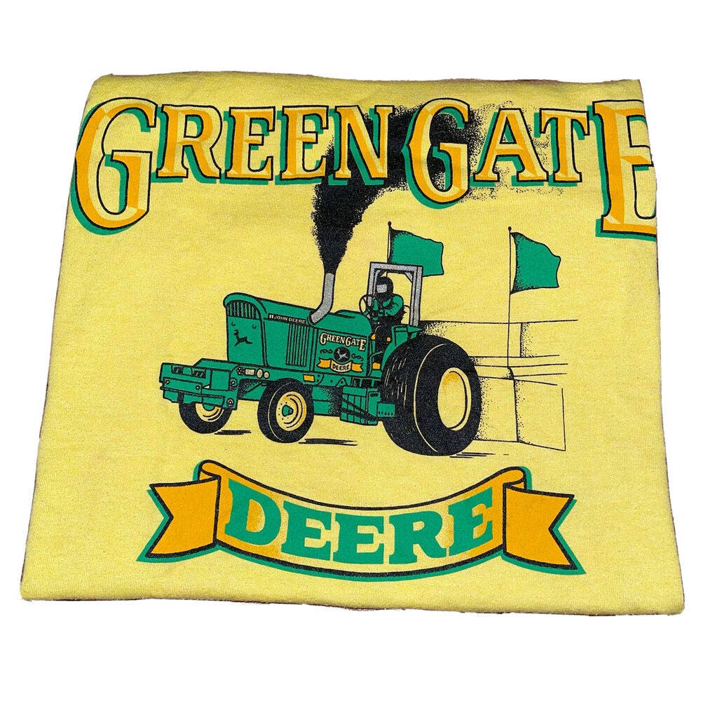 Vintage John Deere Green Gate Agriculture Farm Single Stitch