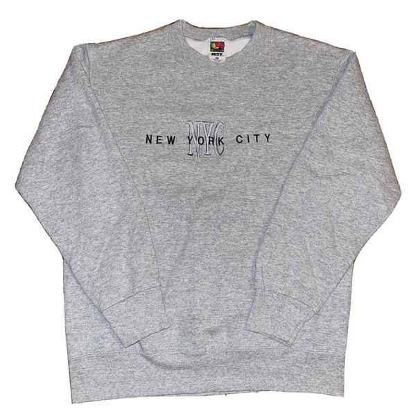NYC Embroidered Monogram Sweatshirt