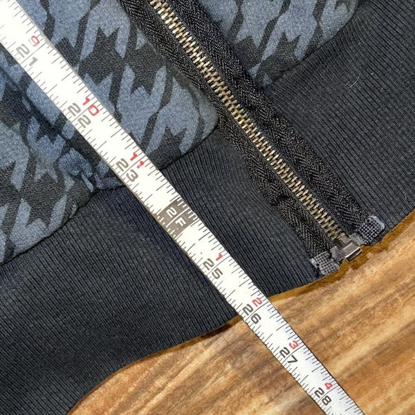 Vintage Zipped Lv Pattern Hoodie 