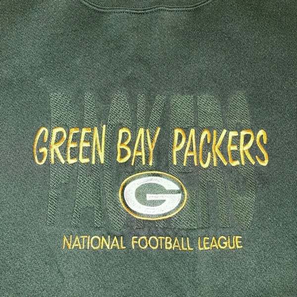 Vintage Logo 7 Green Bay Packers Crewneck Sweatshirt