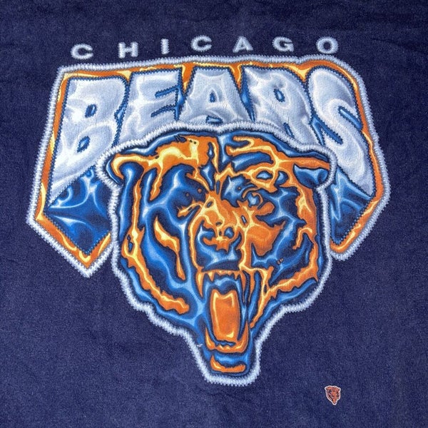 Vintage Chicago Bears Sweatshirt Large Starter Football NFL All over Print  AOP L