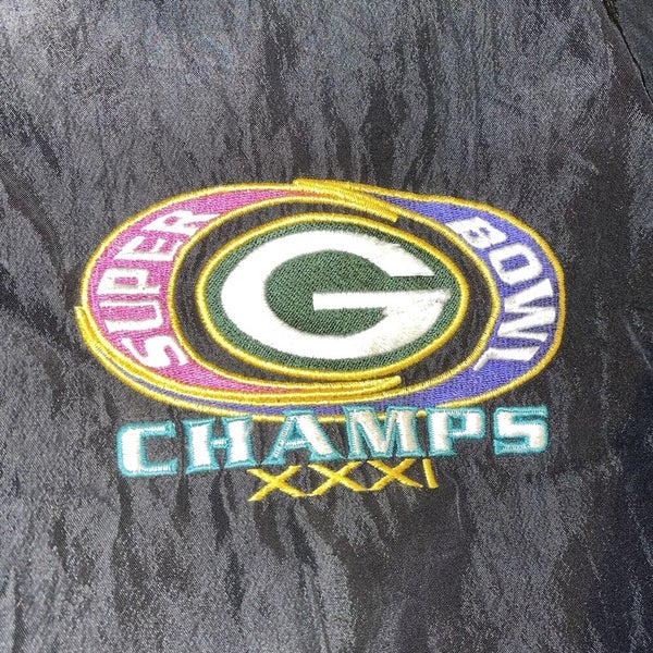 Vintage 90s Green Bay Packers Super Bowl XXXI Starter Windbreaker