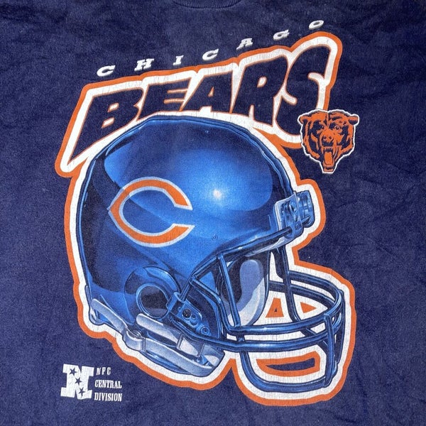 90s Chicago Bears NFL Central Divisions Helmet t-shirt Small - The