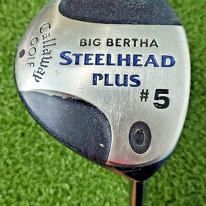 Callaway Big Bertha Steelhead Plus 5 Wood  / RH / Stiff Graphite ~42.5" / jd5991