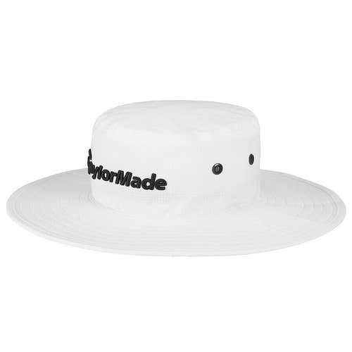 TaylorMade Metal Eyelit Bucket Wide Brim Sun Golf Hat