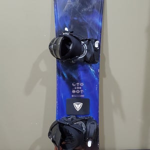 LTD Snowboard 138cm With ROSSIGNOL Reflect binding adjustable S/M fit 5-8.