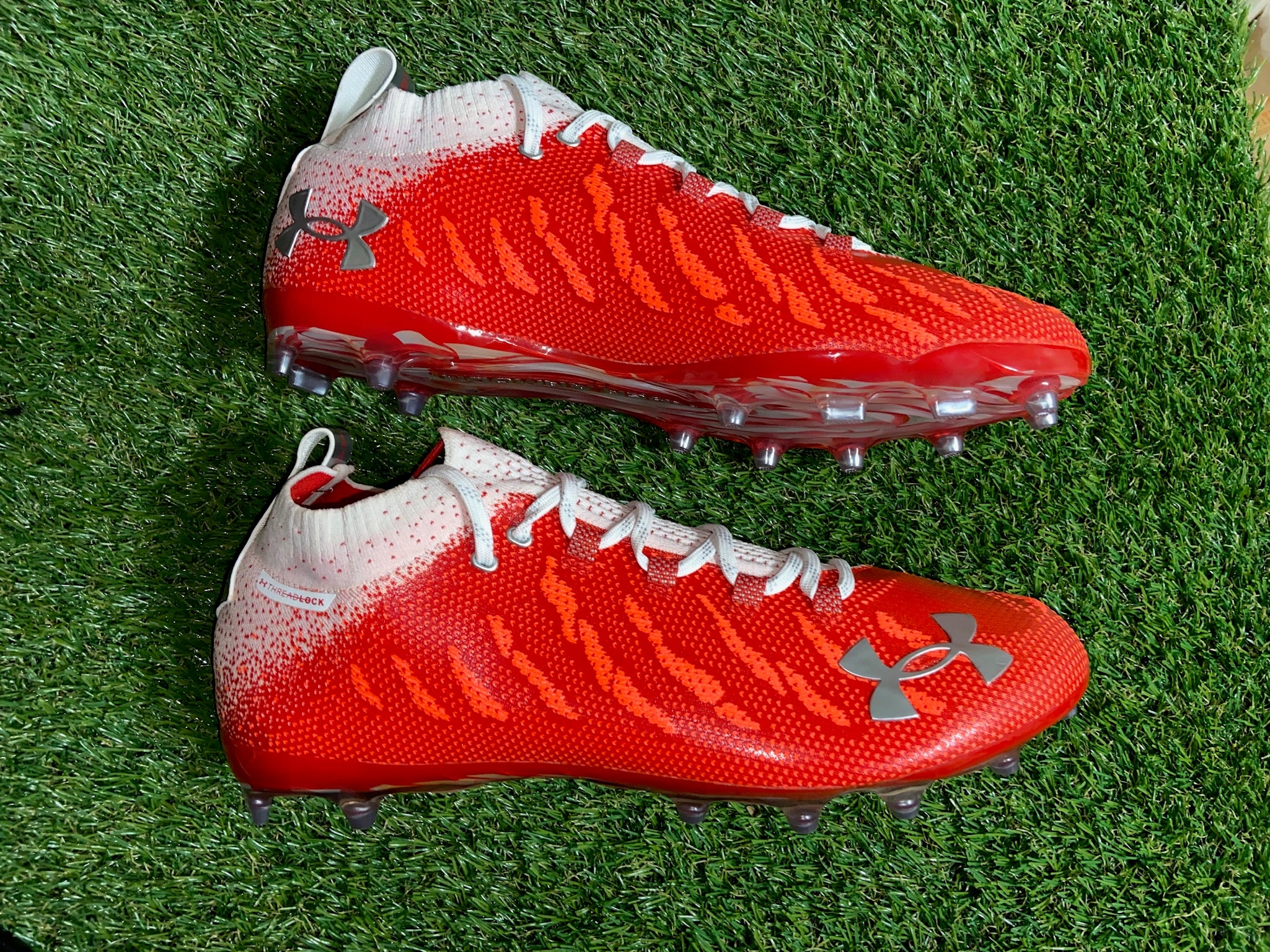 【新品】UNDER ARMOUR SPOTLIGHT LUX MC 29cm Under Armour Spotlight Lux MC Green Football Cleats Size