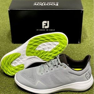 FootJoy 2022 FJ Flex Spikeless Golf Shoes 56142 Grey Size 8 Medium D New #86621