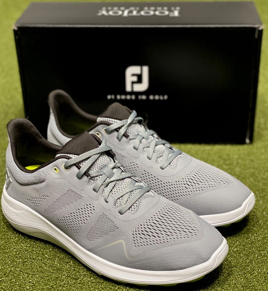 FootJoy Fuel Spikeless Golf Shoes Mens 9.5 Wide Grey White Sneakers 56142 FootJoy Golf Previous Season FJ Fuel Spikeless Shoes  main image 4