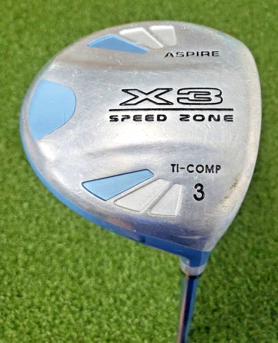 Aspire X3 Speed Zone Ti 3 Fairway Wood / RH / Ladies Graphite ~41.5" / jd5994
