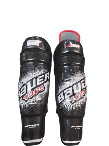 Used Bauer 4000 16" Hockey Shin Guards