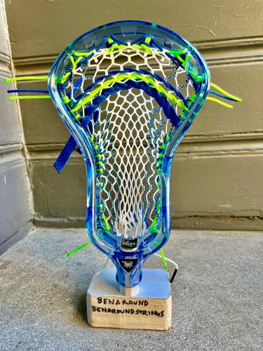 ECD Ion Dyed Royal Blue Pro Strung Hero 3.0 With Neon Green