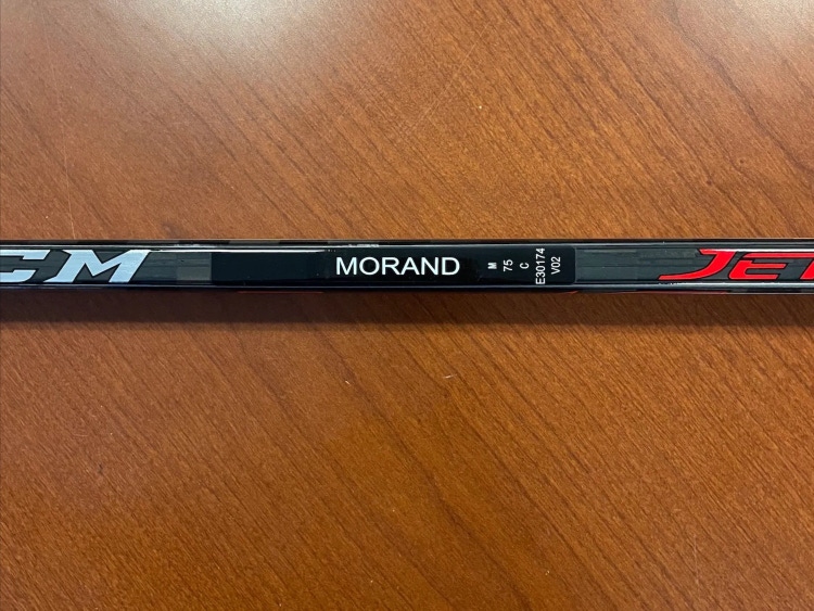 #88 Forward Antoine Morand - New Senior CCM Left Hand Jetspeed FT3 Hockey Stick Pro Stock