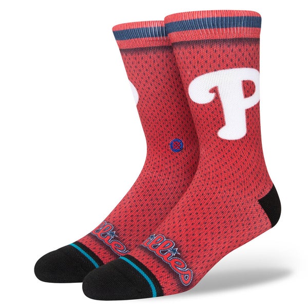Philadelphia Phillies BP PHI Jersey Stance MLB Baseball Socks Large Men's  9-13