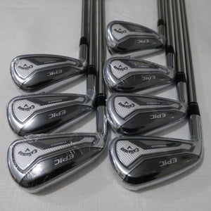 Callaway Epic Forged Iron Set - 4-PW- SteelFiber Senior Flex Graphite - NEW - LH