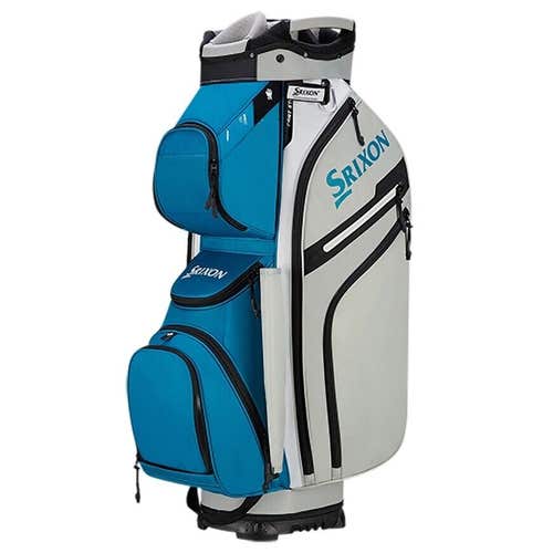 Srixon Premium Cart Bag - Srixon 14-Way Golf Bag - AQUA BLUE / GREY