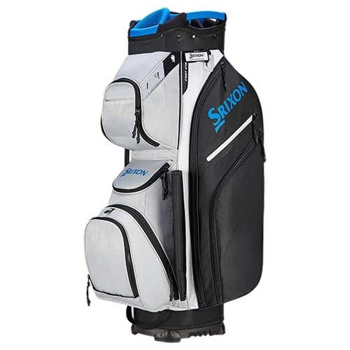 Srixon Premium Cart Bag - Srixon 14-Way Golf Bag - GREY / BLACK / BLUE