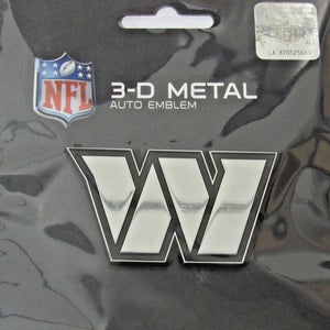 NFL Washington Commanders Chrome Team 3-D Chrome Heavy Metal Emblem by Fanmats