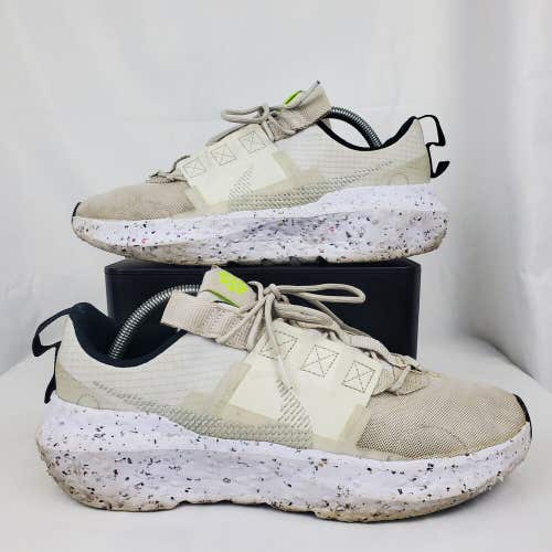 Nike Crater Impact SE White Sail Light Bone Running Shoes Men's Size 9.5