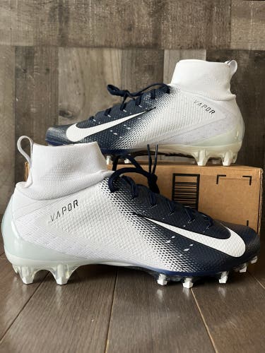Nike Vapor Untouchable Pro TD 3 Football Cleats Navy AO3021-102 Men's Size 10