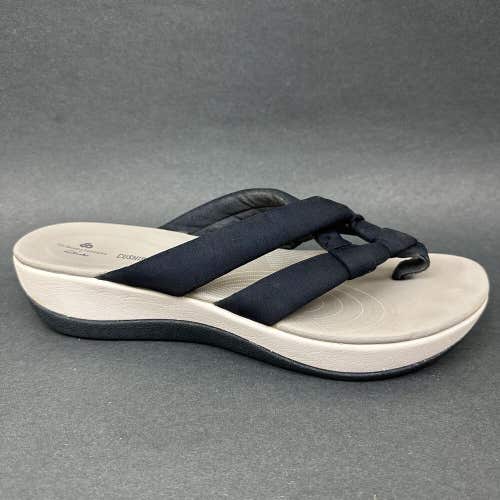 Clarks Cloudsteppers Sport Sandals Arla Primrose Navy White Gray Size 10