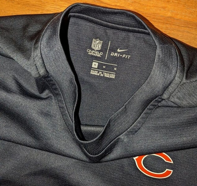 Nike, Shirts, Nike Nfl On Field Training Men Football Chicago Bears Polo  Shirt Size Large Nwt