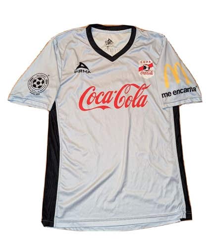 Men’s Pirma Copa Jersey Alianza De Futbol Hispano Coca Cola Gray Large L
