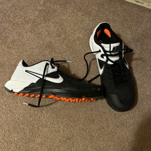Black New Adult Men's Size 10 (Women's 11) Turf Cleats Nike Low Top Alpha Huarache Elite