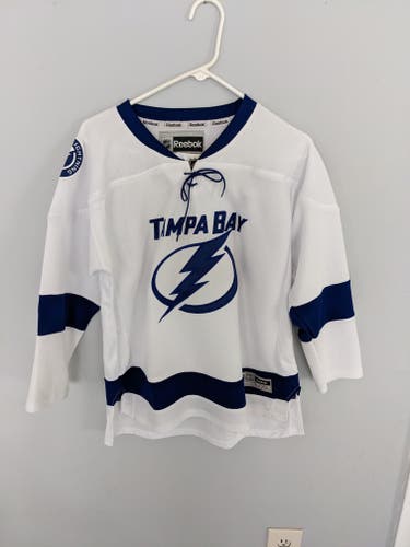 Tampa Bay Lightning Reebok Youth Away Jersey - Size L/XL